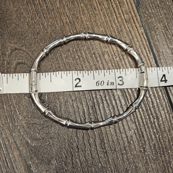 NEW 🌟 Gold Or Silver Bamboo Bangle Bracelets - Picture 6 of 12